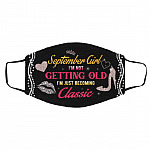 September Mask, White, Cloth Face Cover – Medium/Large September Mask, White, Cloth Face Cover – Medium/Large