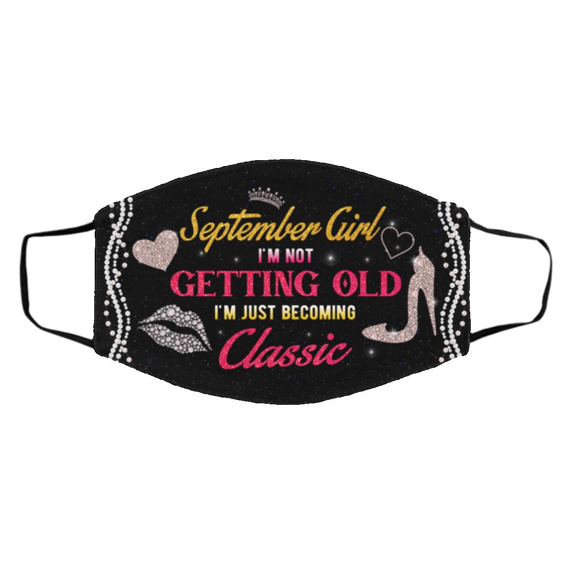 September Mask, White, Cloth Face Cover – Medium/Large September Mask, White, Cloth Face Cover – Medium/Large