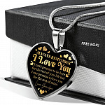 Always Remember I Love You I Can't Promise To Be Here For The Rest Of Your Life From Grandpa Luxury Heart Pendant Necklace - Heart Luxury Necklace (Silver)