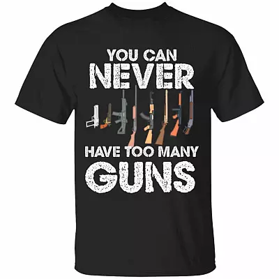 many guns, Black, Unisex T-Shirt