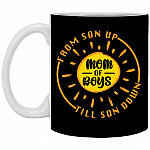 mom mug, Black, 11 oz. White Mug