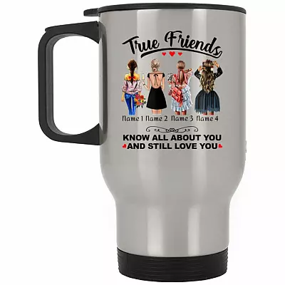 14 oz. Silver Travel Mug