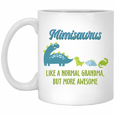 mimisaurus mug, White, 11 oz. White Mug