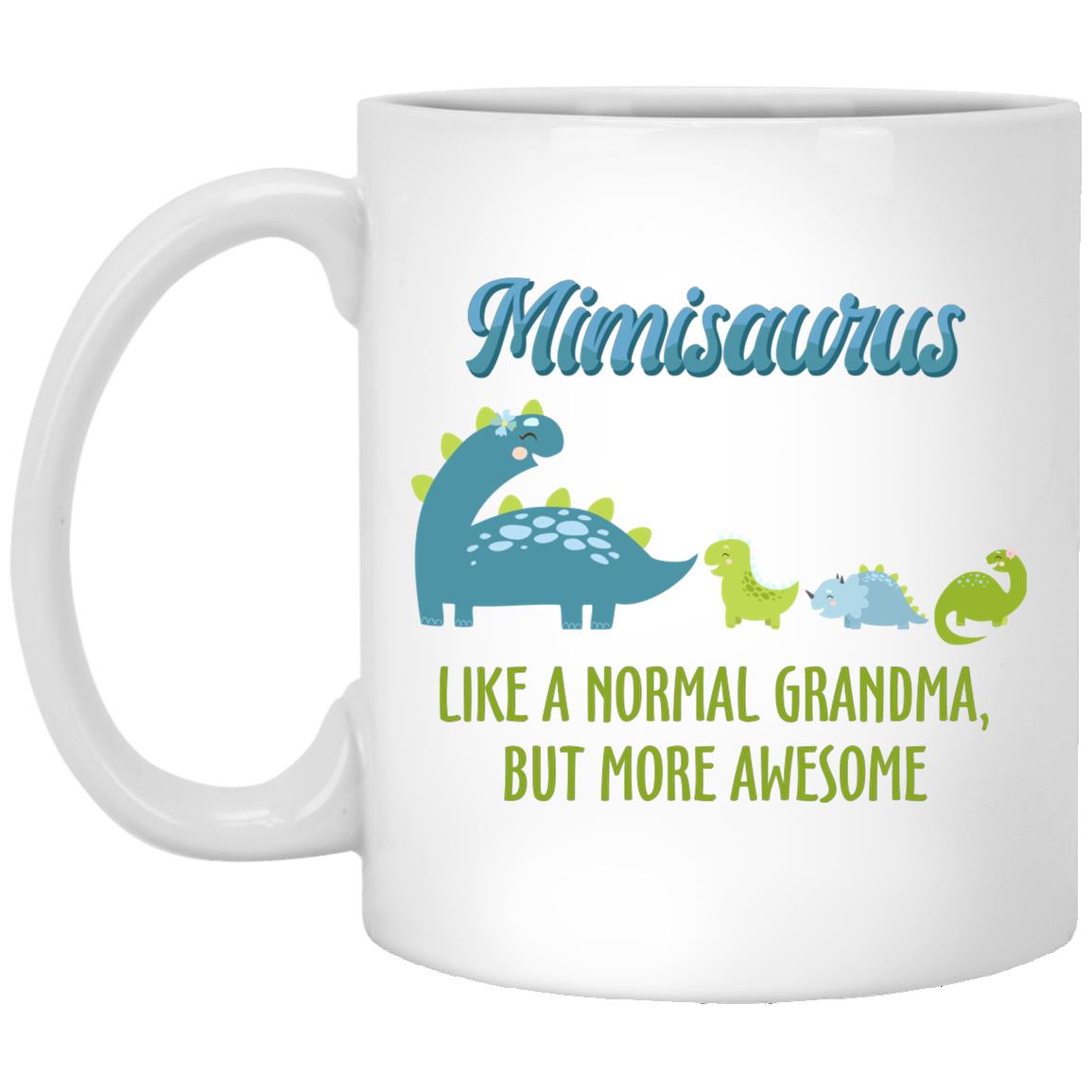 mimisaurus mug, White, 11 oz. White Mug