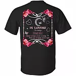 Personalized In Loving Memory Your Wings Were Ready But Our Hearts Were Not Memorial Print Back Only T-shirt, Black, Unisex T-Shirt Personalized In Loving Memory Your Wings Were Ready But Our Hearts Were Not Memorial Print Back Only T-shirt, Black, Unisex T-Shirt