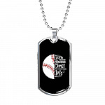 I Can Do All Thing Through Christ Who Strengthens Me Baseball Dog Tag Pendant Necklace - Dog Tag (Silver)