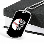 I Can Do All Thing Through Christ Who Strengthens Me Baseball Dog Tag Pendant Necklace - Dog Tag (Silver)
