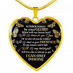 Surrounded By Your Glory What Will My Heart Feel Will I Dance For You Jesus Heart Pendant Necklace - Heart Luxury Necklace (Gold Plated) Surrounded By Your Glory What Will My Heart Feel Will I Dance For You Jesus Heart Pendant Necklace - Heart Luxury Necklace (Gold Plated)