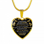Surrounded By Your Glory What Will My Heart Feel Will I Dance For You Jesus Heart Pendant Necklace - Heart Luxury Necklace (Gold Plated) Surrounded By Your Glory What Will My Heart Feel Will I Dance For You Jesus Heart Pendant Necklace - Heart Luxury Necklace (Gold Plated)