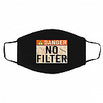 Danger No, Black, Cloth Face Cover – Medium/Large Danger No, Black, Cloth Face Cover – Medium/Large