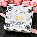 To My Shieldmaiden I Would Use Last Breath To Tell I Love You Infinity Heart Pendant Necklace