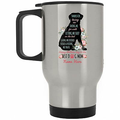 14 oz. Silver Travel Mug