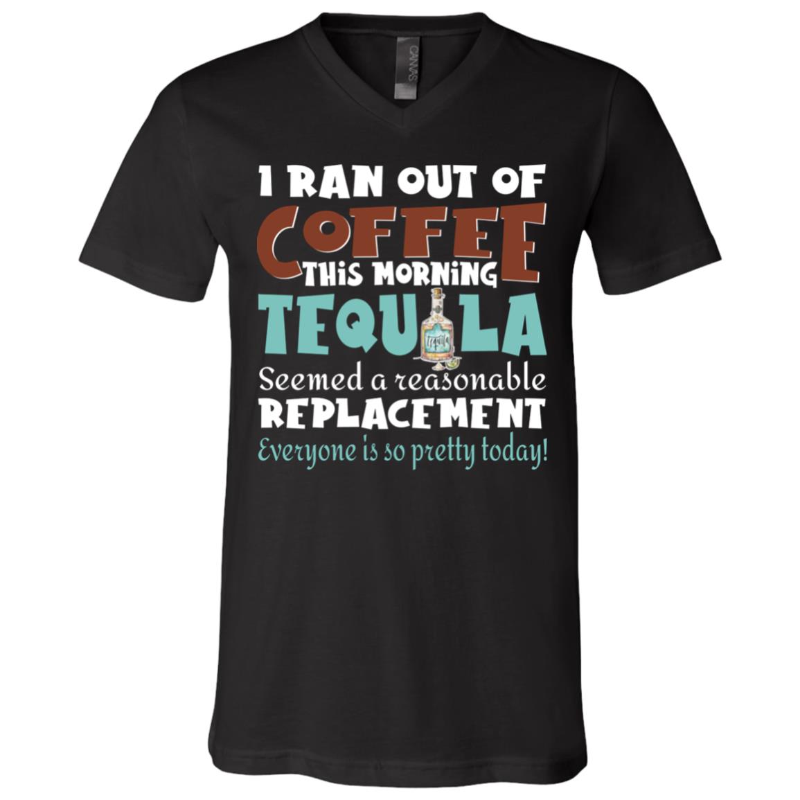 Tequila Tshirt, Black, V-Neck T-Shirt Tequila Tshirt, Black, V-Neck T-Shirt