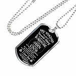My Viking You Are My Favorite Viking You Are as Brave as Rag-nar Wise as Odin Dog Tag Pendant Necklace - Dog Tag (Silver)