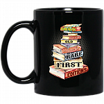 Book Nerds Don't Get Old They Become Rare First Edition Coffee Mug - Beer Stein - Water Bottle - Color Changing Mug, Black, 11 oz. Black Mug