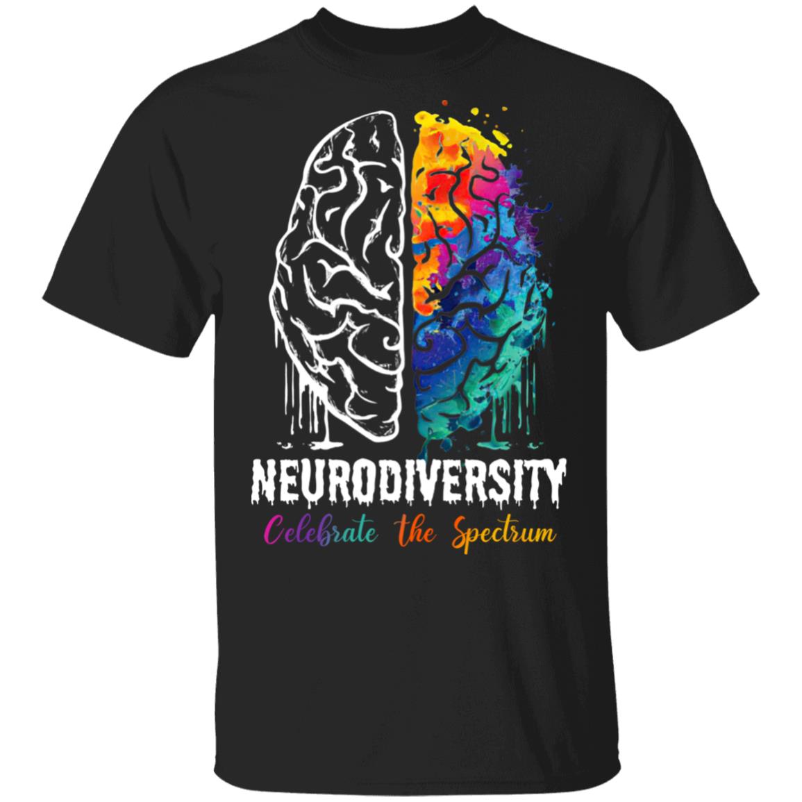 neurodiversity shirt, Black, Unisex T-Shirt