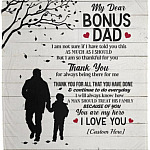 Personalized My Dear, White, Cozy Plush Fleece Blanket - 50x60