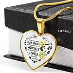 To My Daughter Always Remember You Are Braver Than You Believe Mama Loves You Heart Pendant Necklace - Heart Luxury Necklace (Gold Plated)
