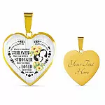 To My Daughter Always Remember You Are Braver Than You Believe Mama Loves You Heart Pendant Necklace - Heart Luxury Necklace (Gold Plated)