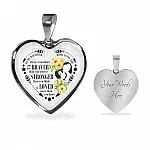 To My Daughter Always Remember You Are Braver Than You Believe Mama Loves You Heart Pendant Necklace - Heart Luxury Necklace (Silver)