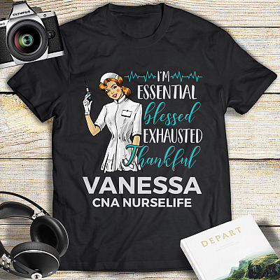 Alternative view of Personalized Proud Essential Workers - I'm Essential 2021 T-shirt - V-neck