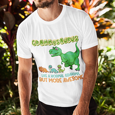Alternative view of Grammysaurus Like A Normal Grandma But More Awesome T-Shirt