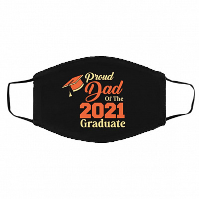 dad mask, Black, Cloth Face Cover – Medium/Large