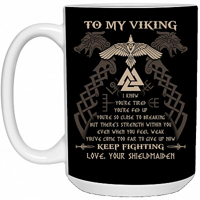 15 oz. White Mug