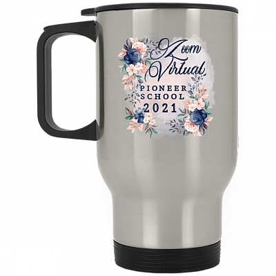 14 oz. Silver Travel Mug