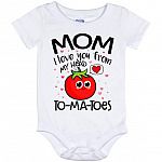 tomato onesie, White, Baby Onesie - 12 Month