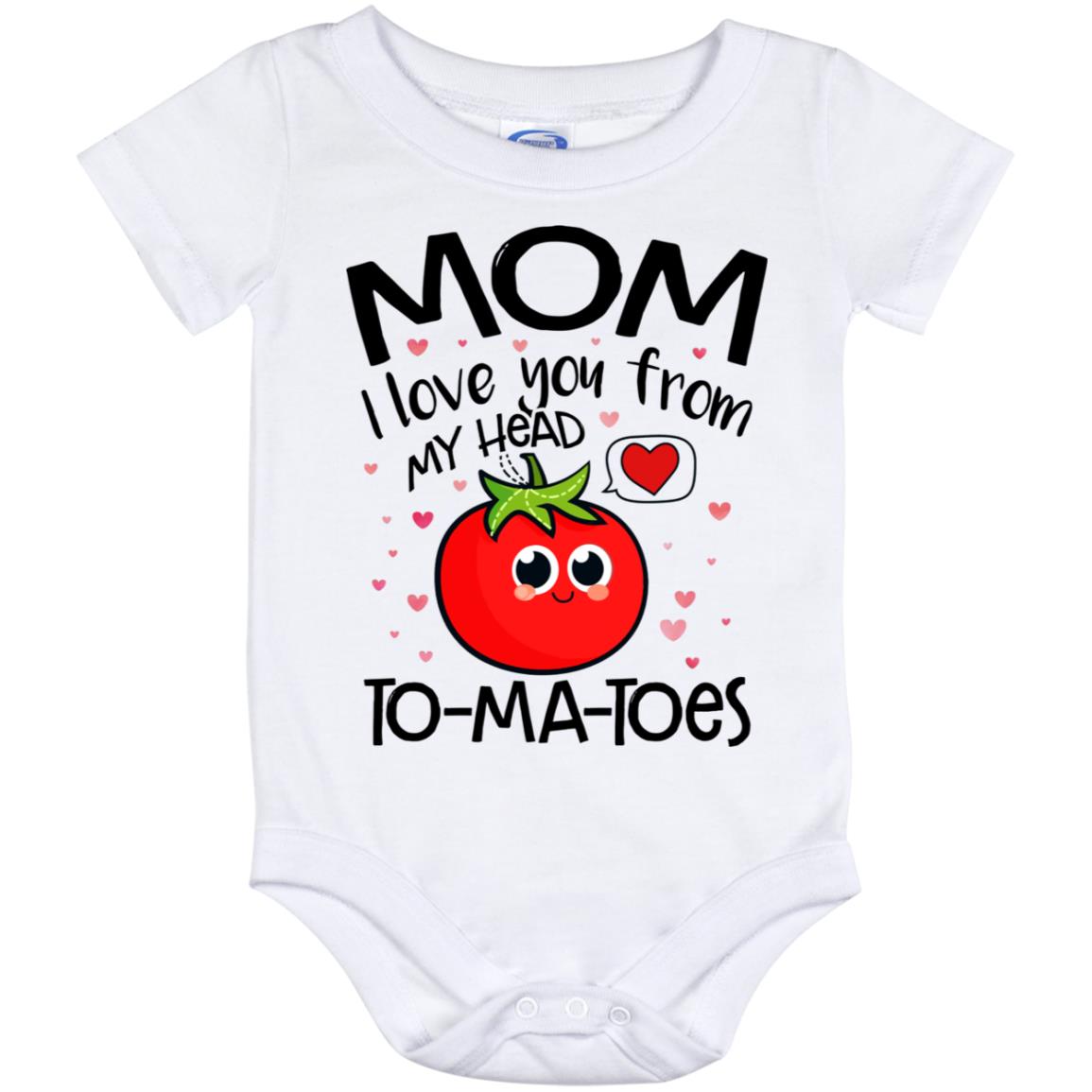 tomato onesie, White, Baby Onesie - 12 Month