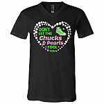 Chuck Tshirt Vneck, Black, V-Neck T-Shirt
