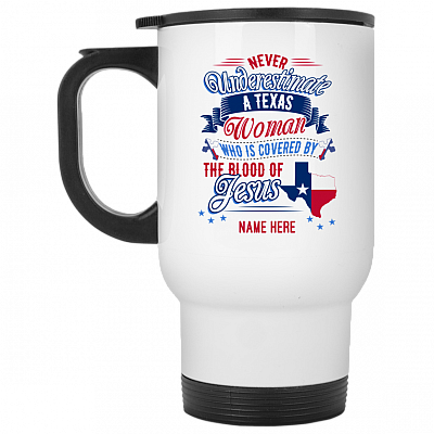 14 oz. White Travel Mug