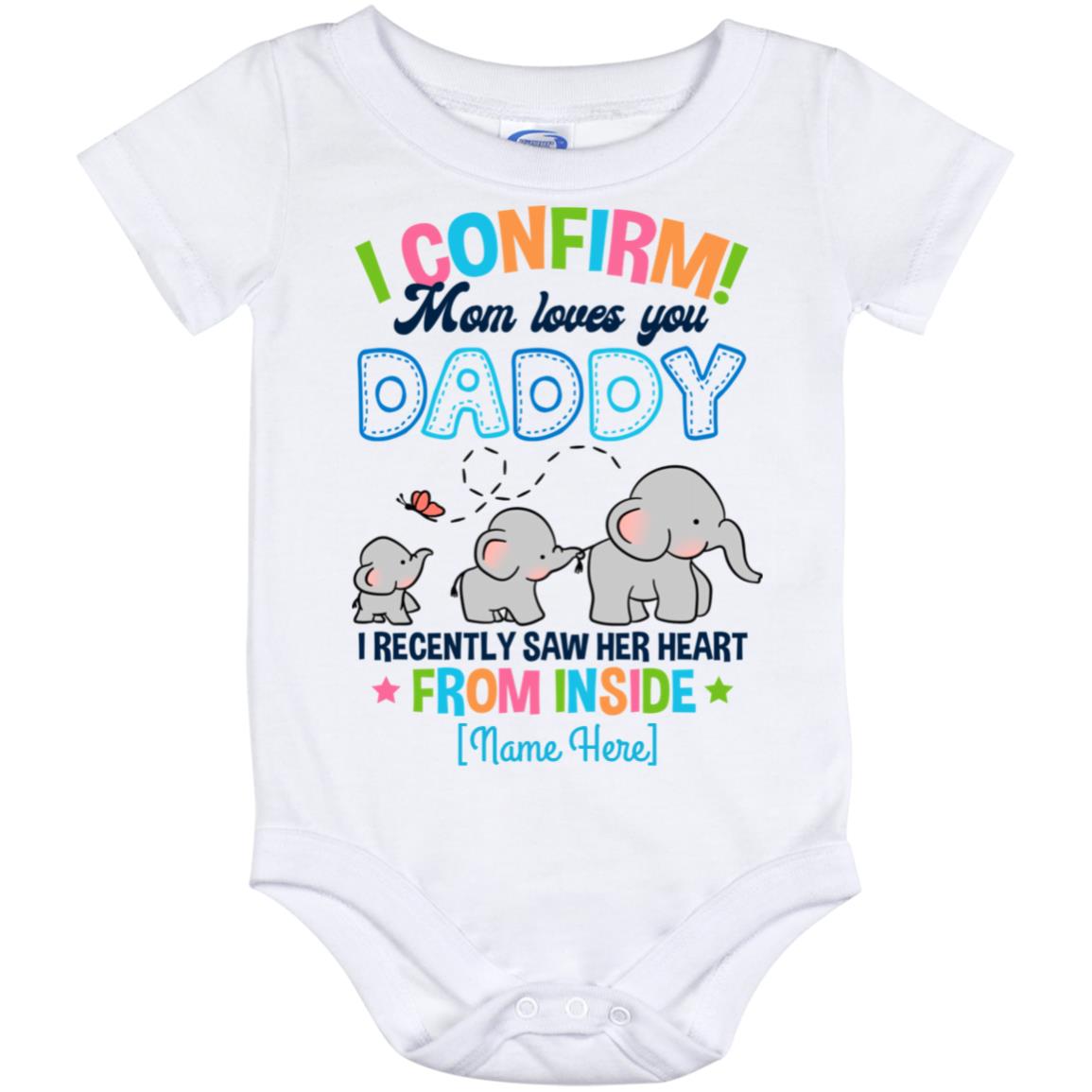 I confirm onesie, White, Baby Onesie - 12 Month