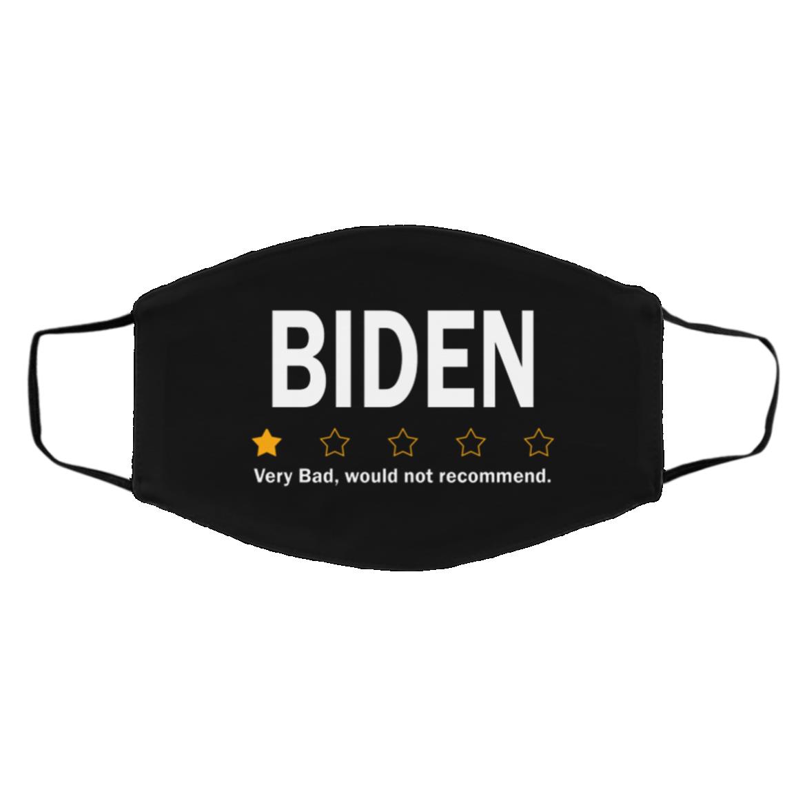 biden mask, Black, Cloth Face Cover – Medium/Large