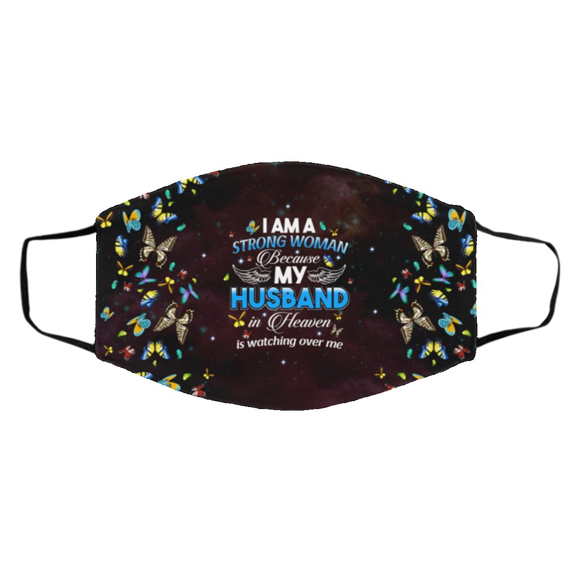 I Am A Strong Woman, White, Cloth Face Cover – Medium/Large I Am A Strong Woman, White, Cloth Face Cover – Medium/Large