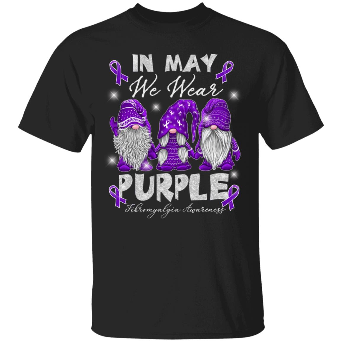 In May We Wear Purple GnT-Shirt, Black, Unisex T-Shirt