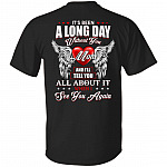 It's Been A Long Day Without You Mom Shirt - Loss Mom Shirt - When I See You Again Shirt, Black, Unisex T-Shirt