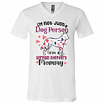 German Shepherd T-Shirt, White, V-Neck T-Shirt German Shepherd T-Shirt, White, V-Neck T-Shirt