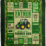 Personalized It Takes Someone Special To Be A Farmer Dad Fleece Blanket - Mink Blanket - Woven Blanket, White, Cozy Plush Fleece Blanket - 50x60