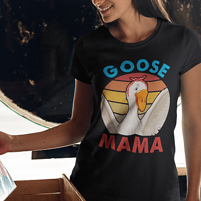 Alternative view of Mama Goose Ladies T-Shirt - Premium Ladies Triblend Dolman Sleeve Shirt