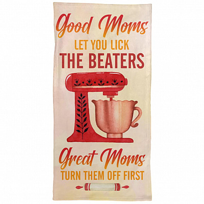 Good Moms Towel, White, Hand Towel - 15''x30''