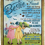 bestie blanket, White, Cozy Plush Fleece Blanket - 50x60