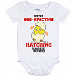 Personalized Egg, White, Baby Onesie - 12 Month