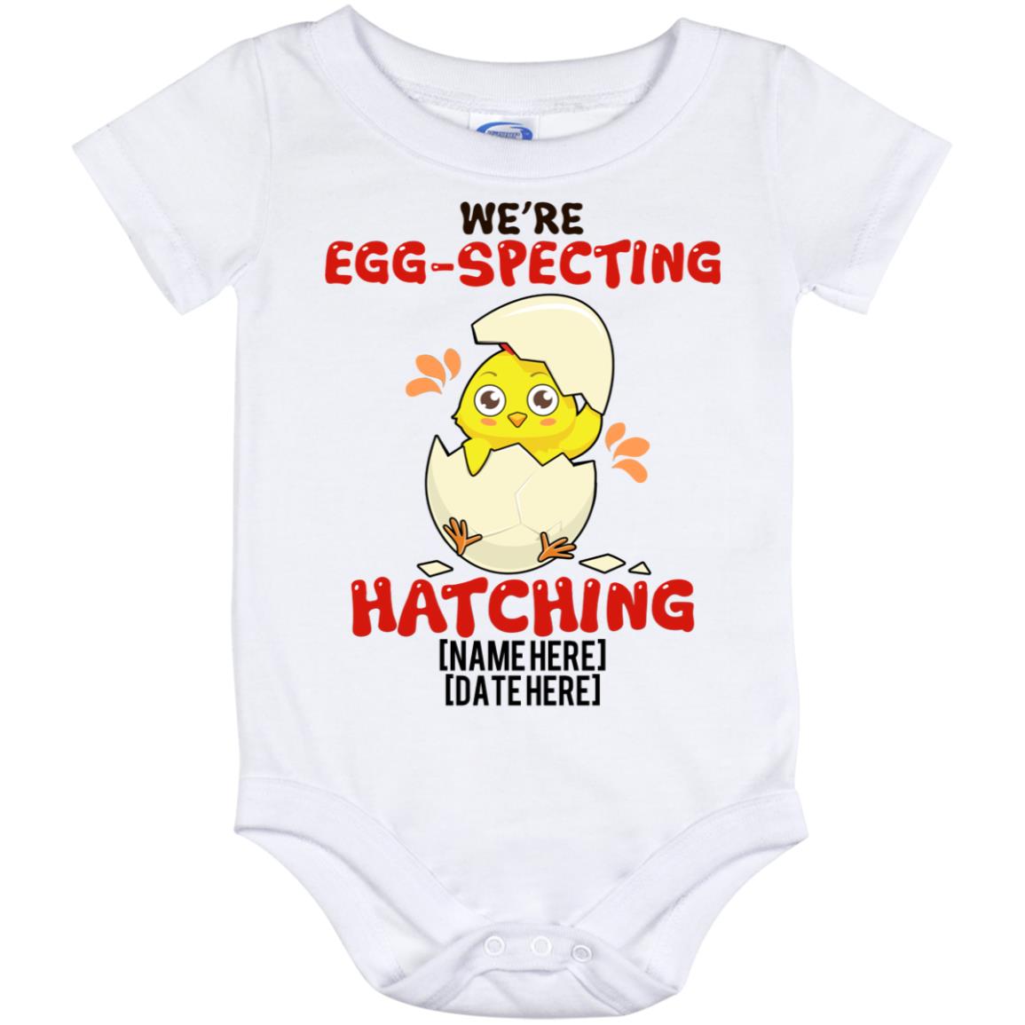 Personalized Egg, White, Baby Onesie - 12 Month