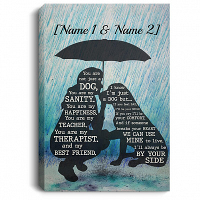 Personalized You Are Not Just A Dog Canvas, White, 0.75'' Framed Canvas