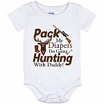 hunting onesie, White, Baby Onesie - 12 Month