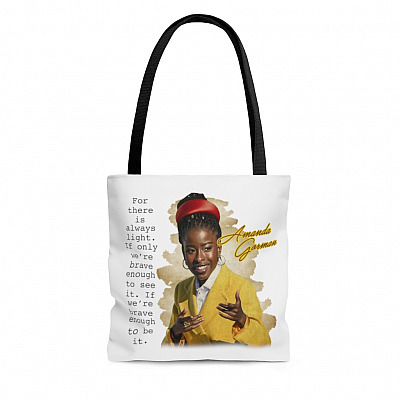 Amanda Gorman for There Is Always Light All Over Print Tote Bag - Shoulder Bag - Grocery Shopping Bag