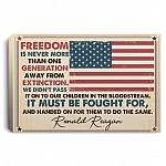 Freedom canvas, White, 0.75'' Framed Canvas