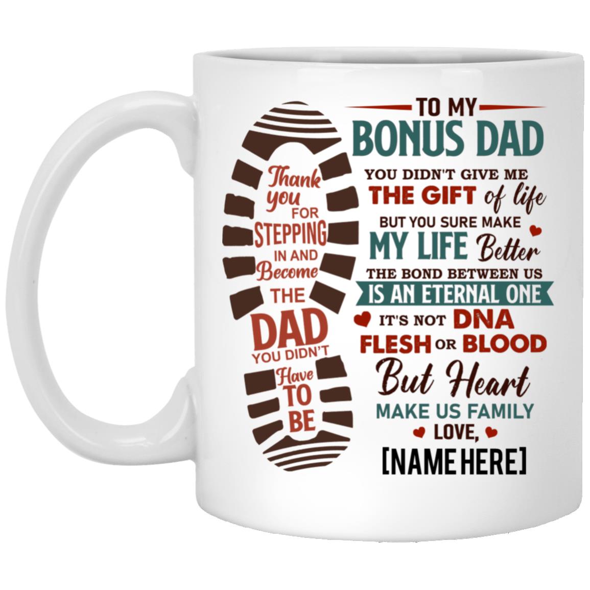 Personalized To My Bonus Mug, White, 11 oz. White Mug Personalized To My Bonus Mug, White, 11 oz. White Mug